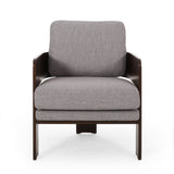 Mid-Century Modern Fabric Bentwood Accent Chair - NH211313