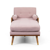 Mid-Century Modern Fabric Chaise Lounge - NH253213