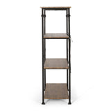 Modern Industrial 4 Shelf Etagere Bookcase - NH306413