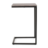 Modern Industrial C-Shaped Side Table - NH836413