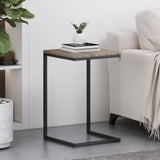 Modern Industrial C-Shaped Side Table - NH836413