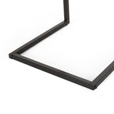 Modern Industrial C-Shaped Side Table - NH836413