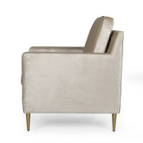 Modern Glam Tufted Velvet Club Chair - NH811313