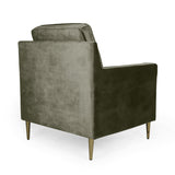 Modern Glam Tufted Velvet Club Chair - NH811313