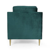 Modern Glam Tufted Velvet Club Chair - NH811313