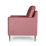 Modern Glam Tufted Velvet Club Chair - NH811313