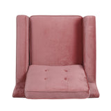 Modern Glam Tufted Velvet Club Chair - NH811313