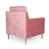 Modern Glam Tufted Velvet Club Chair - NH811313