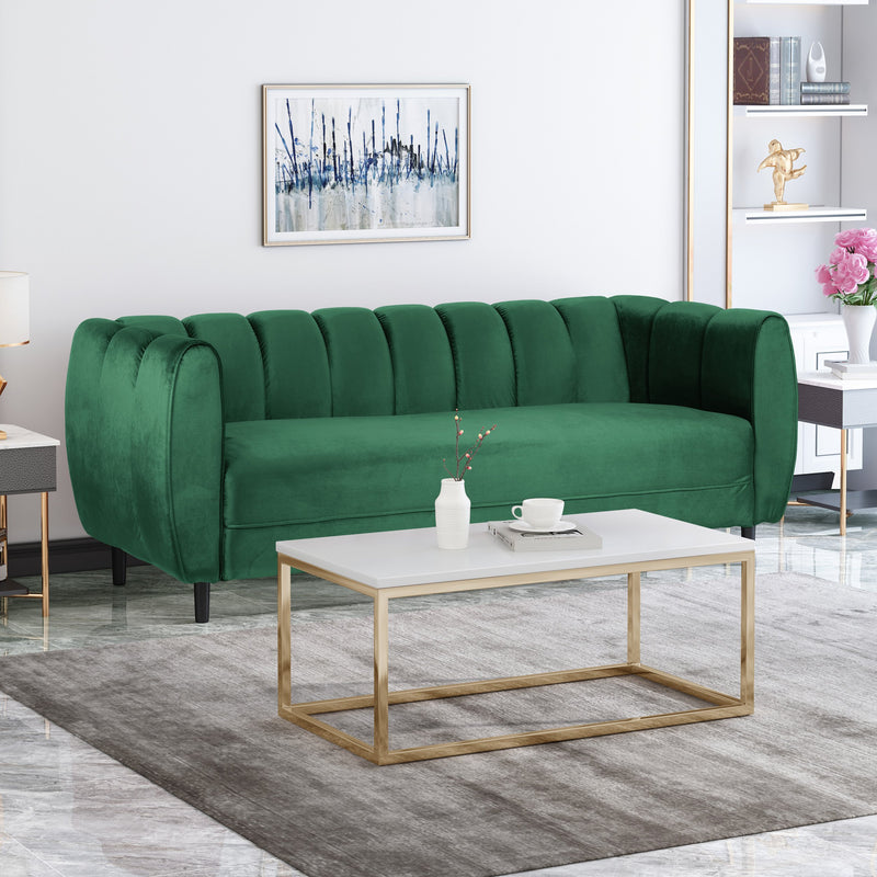 Modern Velvet 3 Seater Sofa - NH368113