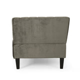 Channel Stitch Velvet Settee - NH457213