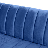 Channel Stitch Velvet Settee - NH457213