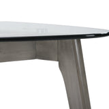 Mid-Century Modern Table Set with Glass Top - NH429313
