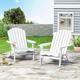 Outdoor Acacia Wood Folding Adirondack Chairs (Set of 2) - NH848213