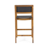 Outdoor Acacia Wood Barstools with Outdoor Mesh (Set of 2) - NH038213