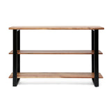 Handcrafted Modern Industrial Acacia Wood Media Console Table - NH116313