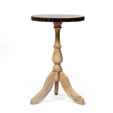 Handcrafted Boho Mango Wood End Table (Set of 2) - NH706313