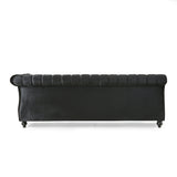 Modern Glam Velvet Channel Stitch Sectional Sofa Set - NH834413