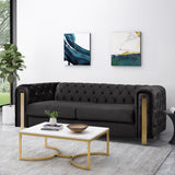 Modern Glam Tufted Velvet 3 Seater Sofa - NH794413