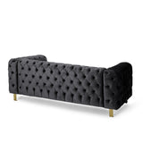 Modern Glam Tufted Velvet 3 Seater Sofa - NH794413