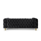 Modern Glam Tufted Velvet 3 Seater Sofa - NH794413