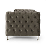 Modern Glam Tufted Velvet 3 Seater Sofa - NH794413