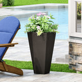 Outdoor Modern Cast Stone Planter - NH939213