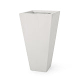 Outdoor Modern Cast Stone Planters (Set of 2) - NH147413