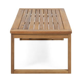 Outdoor 4 Seater Acacia Wood Chat Set with Water Resistant Cushions - NH359213