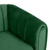 Modern Glam Velvet Channel Stitch 3 Seater Sofa - NH768413