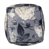 Traditional Fabric Flower Print Pouf - NH005413
