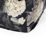 Traditional Fabric Flower Print Pouf - NH105413