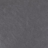 Contemporary Faux Leather Channel Stitch Pouf - NH797413