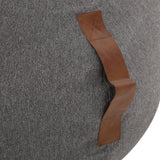 Contemporary Bean Bag with Vinyl Straps - NH112413
