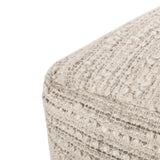 Boho Handcrafted Fabric Cube Pouf - NH604413