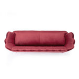Modern Glam Velvet Channel Stitch 3 Seater Shell Sofa - NH378413
