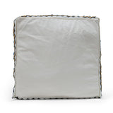 Boho Handcrafted Peruvian Print Cube Pouf - NH615413