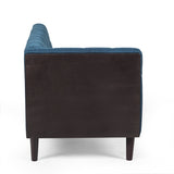 Mid-Century Modern Fabric Tufted Sectional Sofa Set - NH583413