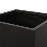 Outdoor Modern Cast Stone Square Planters (Set of 2) - NH223313