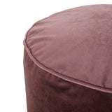 Modern Velveteen Cylinder Pouf - NH530413