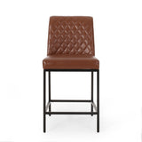 Contemporary Diamond Stitch Counter Stools, Set of 2 - NH724413