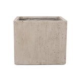 Outdoor Modern Cast Stone Square Planters (Set of 2) - NH223313