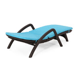 Outdoor Faux Wicker Chaise Lounges with Cushion (Set of 2) - NH222313