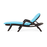 Outdoor Faux Wicker Chaise Lounges with Cushion (Set of 2) - NH222313