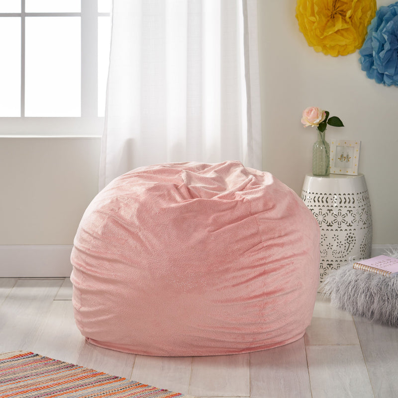 Modern Glam 3 Foot Velvet Bean Bag with Sparkles - NH980313