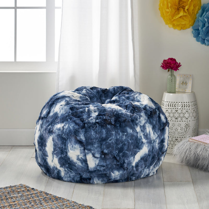 Modern 3 Foot Sorbet Tie-Dye Bean Bag - NH690313