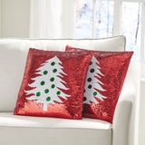 Glam Sequin Christmas Throw Pillow - NH687313