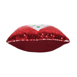 Glam Sequin Christmas Throw Pillow Cover - NH587313