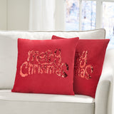 Glam Velvet Christmas Throw Pillow - NH608313