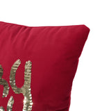 Glam Velvet Christmas Throw Pillow - NH608313