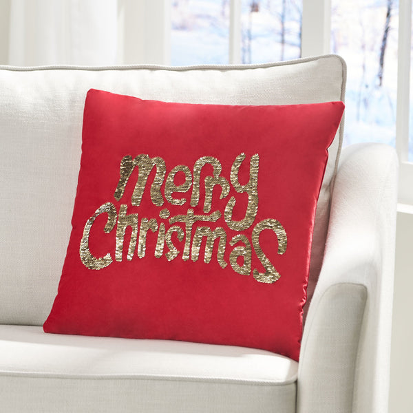 Glam Velvet Christmas Throw Pillow - NH608313